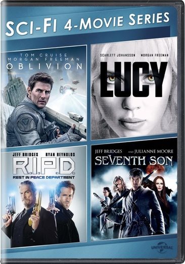 Sci-Fi 4-Movie Series (Oblivion / Lucy / R.I.P.D. / Seventh Son) [DVD] cover