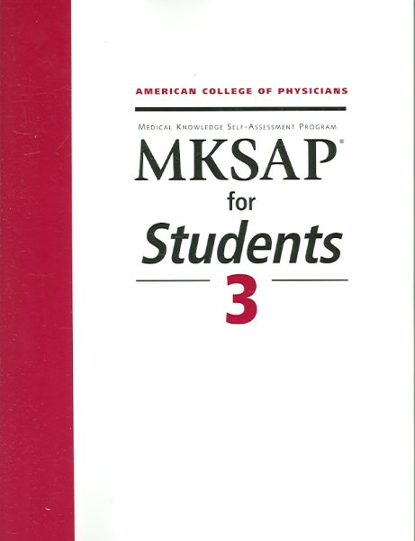 MKSAP for Students 3 cover