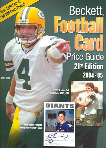 Beckett Football Card Price Guide cover