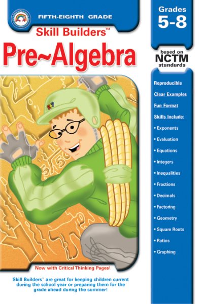 Pre-Algebra, Grades 5-8 (Skill Builders Series) cover