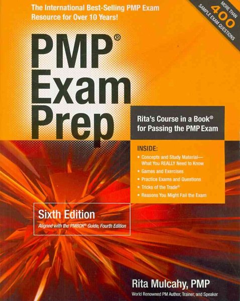 PMP Exam Prep (6th, 09) by Mulcahy, Rita [Perfect Paperback (2009)] cover