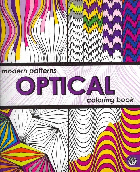 Modern Patterns Optical Coloring Book (Mindware) cover