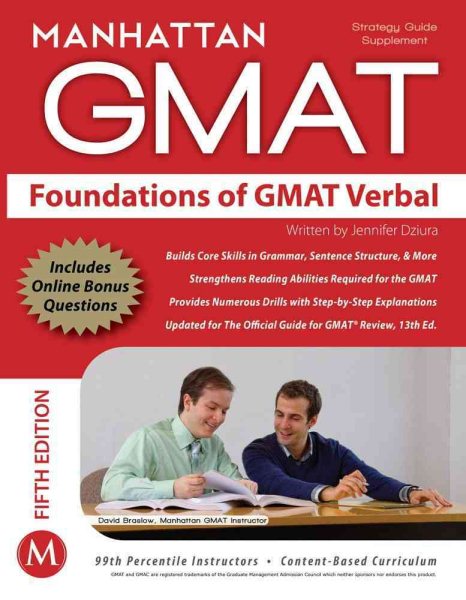 Foundations of GMAT Verbal Strategy Guide