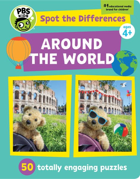 Spot the Differences: Around the World: 50 Totally Engaging Puzzles! (PBS Kids) cover