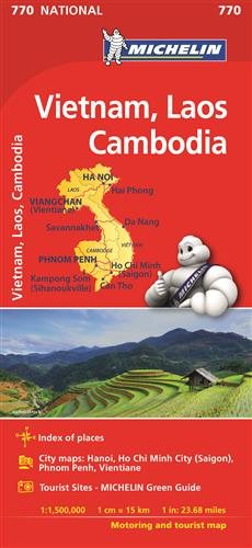 Mapa National VIETNAM, LAOS, CAMBODGE cover