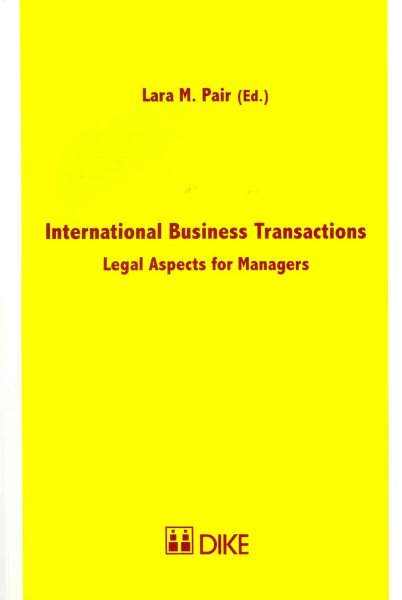 International Business Transactions: Legal Aspects for Managers cover
