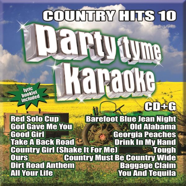 Party Tyme Karaoke - Country Hits 10 [16-song CD+G]