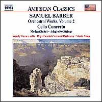 Samuel Barber: Orchestral Works, Vol. 2 - Cello Concerto / Medea Suite / Adagio for Strings cover