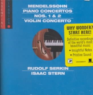 Mendelssohn: Piano Concertos 1 & 2 / Violin Concerto (Essential Classics) cover