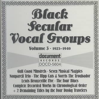Black Secular Vocal Groups Volume 3 cover