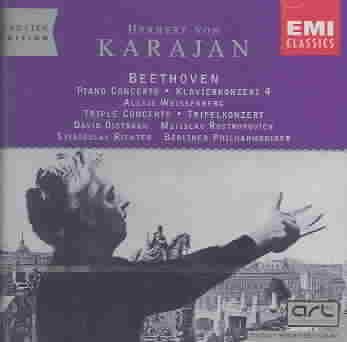 Beethoven: Piano Concerto No. 4 - (3) cadenzas / Triple Concerto, Op.56 (Karajan Edition) cover