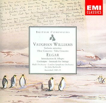 Vaughan Williams: Sinfonia antartica; Oboe Concerto; Elgar: Introduction & Allegro; Cockaigne cover