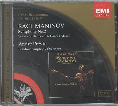 Rachmaninov: Symphony No. 2 in E Minor Op. 27/Vocalise/Aleko- Intermezzo & Women's Dance (Great Recordings of the Century) cover