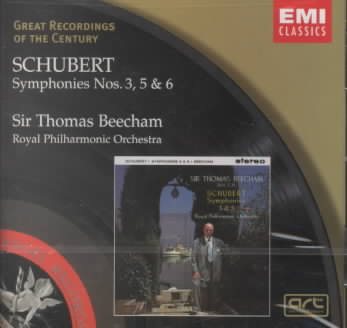 Schubert: Symphonies Nos. 3, 5, & 6 (Great Recordings Of The Century) cover