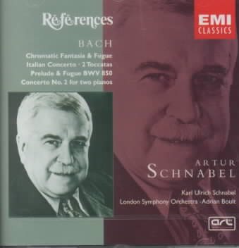 Bach: Chromatic Fantasy & Fugue, etc / Schnabel, Boult, et al cover