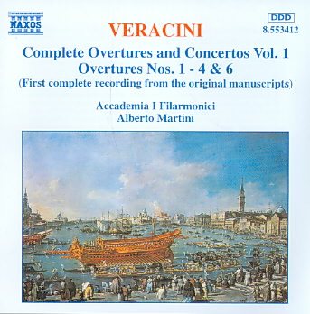 Veracini: Overtures Nos. 1,2,3,4, & 6 cover