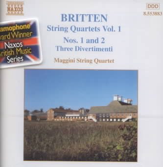 String Quartet 1 D Maj / String Quartet 2 C Maj cover
