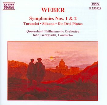 Weber: Symphonies Nos. 1 & 2 cover