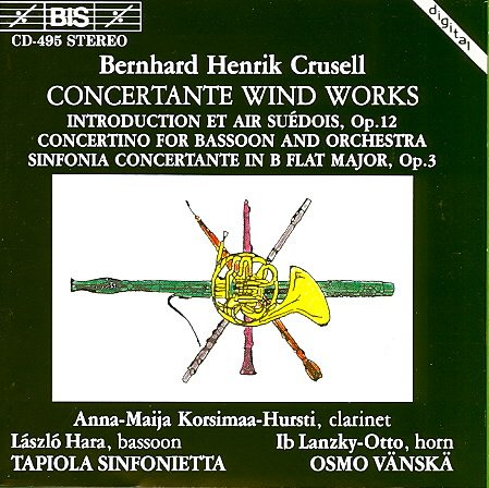 Crusell: Concertante Wind Works cover