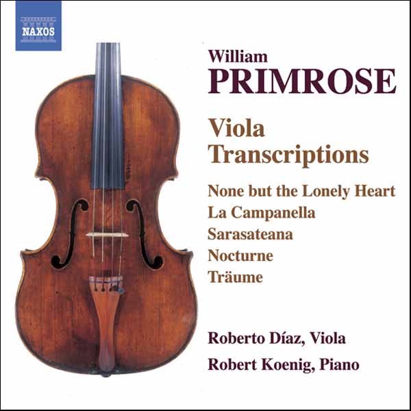 William Primrose: Viola Transcriptions cover
