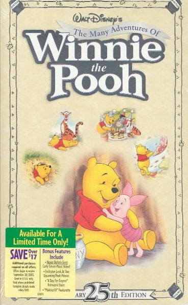 The Many Adventures of Winnie the Pooh (25th Anniversary Edition) [VHS]