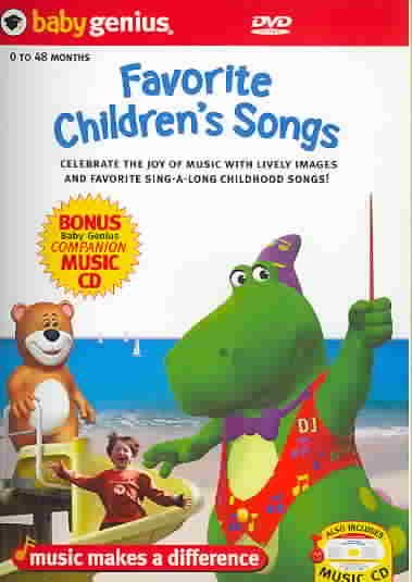 Baby Genius Favorite Children's Songs w/bonus Music CD cover