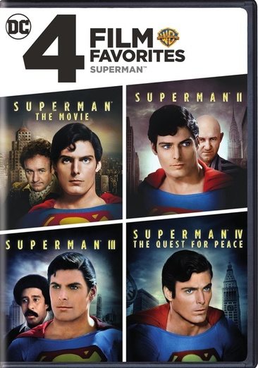 4 Film Favorites: Superman (Superman II: Special Edition, Superman III: Deluxe Edition, Superman IV: Deluxe Edition, Superman, The Movie: Special Edition) (Cover may vary) cover