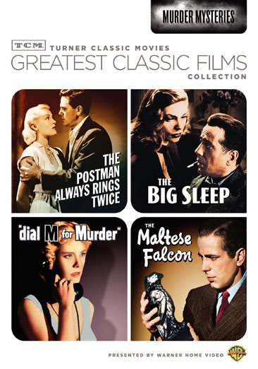 TCM Greatest Classic Films Collection: Murder Mysteries (The Maltese Falcon / The Big Sleep / Dial M for Murder / The Postman Always Rings Twice 1946) cover