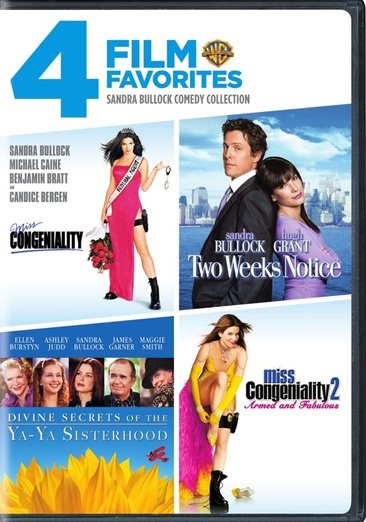 4 Film Favorites: Sandra Bullock (Divine Secrets of the Ya-Ya Sisterhood, Miss Congeniality 2, Miss Congeniality: Deluxe Edition, Two Weeks Notice)