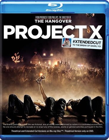 Project X Combo Pack Blu-ray + DVD + Ultraviolet (2012) Extended Cut To the Break of Dawn, Yo!