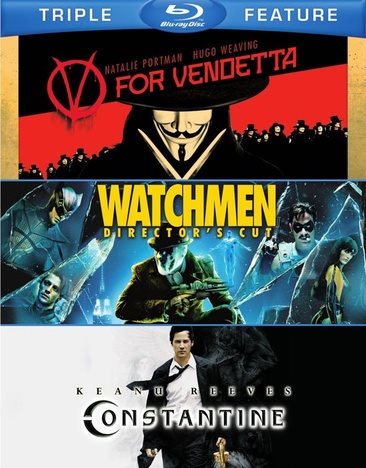 V for Vendetta / Watchmen / Constantine (Triple-Feature) [Blu-ray] cover