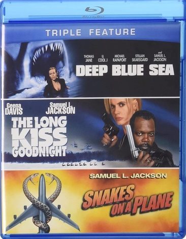 Samuel L. Jackson Triple Feature (The Long Kiss Goodnight / Deep Blue Sea / Snakes on a Plane) [Blu-ray]