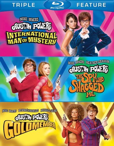 Austin Powers Triple Feature (International Man of Mystery / The Spy Who Shagged Me / Goldmember) [Blu-ray] cover