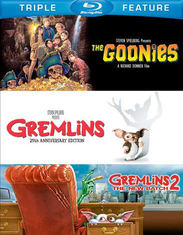 Goonies, The / Gremlins / Gremlins 2: The New Batch (BD) (3FE) [Blu-ray] cover