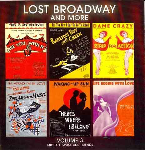 Lost Broadway and More, Vol. 3 cover