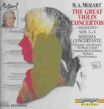 Mozart: The Great Violin Concertos 5 cover