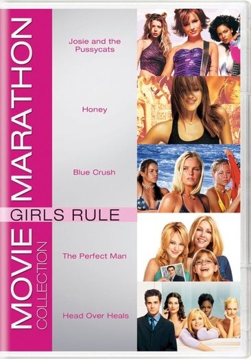Movie Marathon Collection: Girls Rule (Josie and the Pussycats / Honey / Blue Crush / The Perfect Man / Head Over Heals) cover
