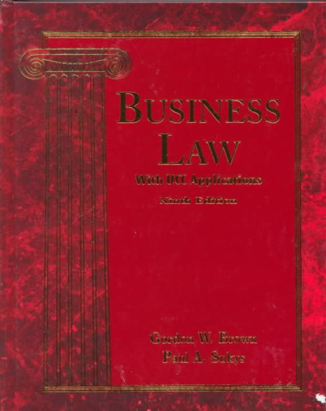 Business Law with UCC Applications cover
