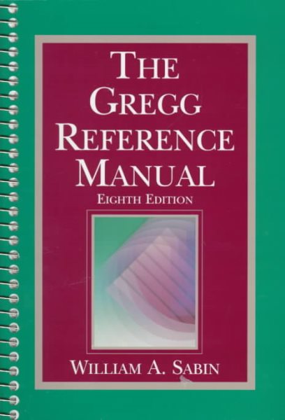 The Gregg Reference Manual/Indexed with Flap