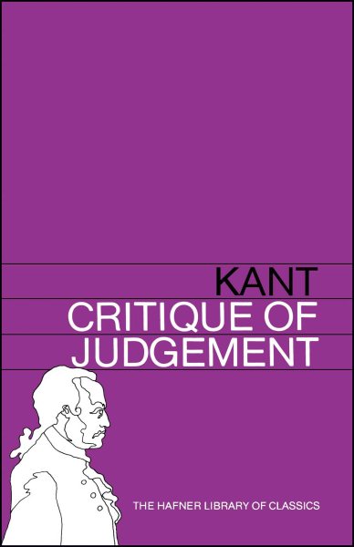 Critique of Judgement (Hafner Library of Classics) cover