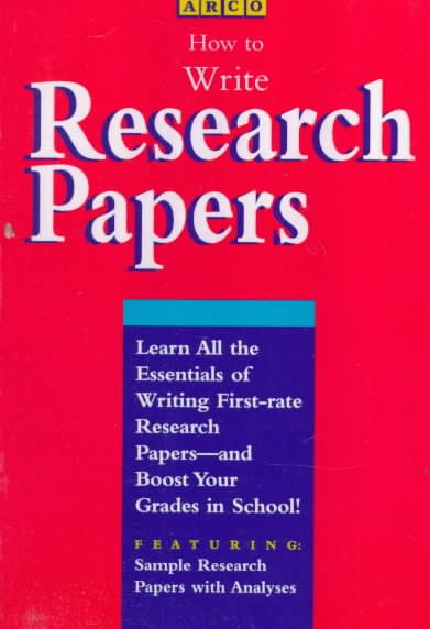 HOW TO WRITE A RESEARCH PAPER 95C cover