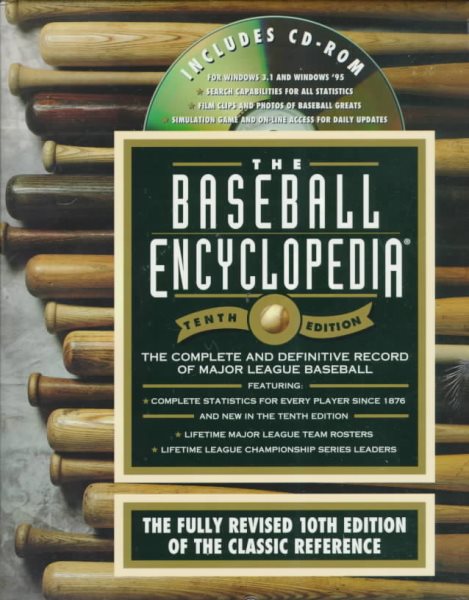 The Baseball Encyclopedia : The Complete and Definitive Record of Major League Baseball (Book and CD-ROM) cover