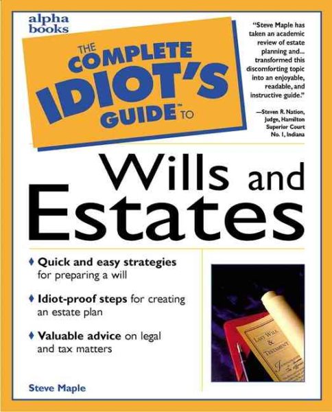 Complete Idiot's Guide to Wills and Estates (The Complete Idiot's Guide) cover