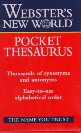 Webster's New World Pocket Thesaurus cover