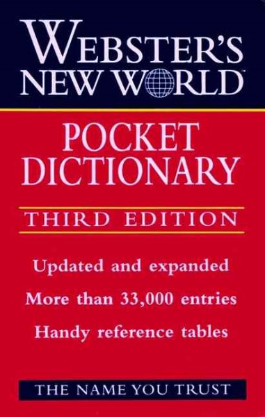 Webster's New World Pocket Dictionary cover