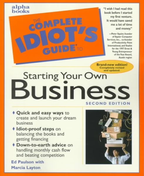 The Complete Idiot's Guide to Starting Your Own Business cover