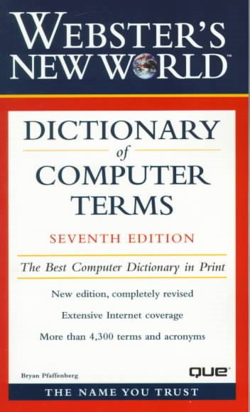 Webster's New World Dictionary of Computer Terms, Seventh Edition cover