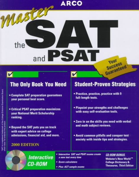 Arco Master the Sat and Psat: 2000 Edition cover