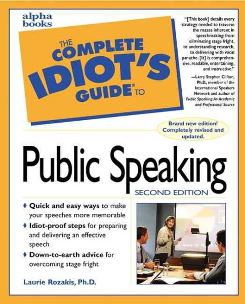 The Complete Idiot's Guide to Public Speaking (2nd Edition) cover