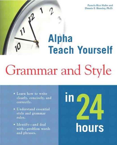 Alpha Teach Yourself Grammar and Style in 24 Hours cover
